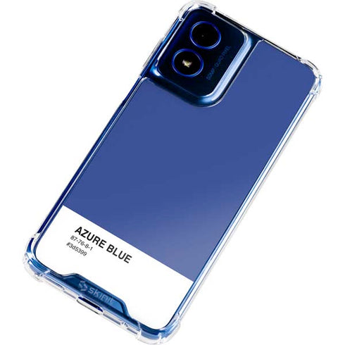 Azure Blue Moto G 5G (2024) Clear Case